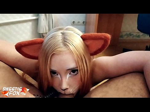❤️ Kitsune s'empassa la polla i es corre a la boca ️❌ Súper porno a nosaltres